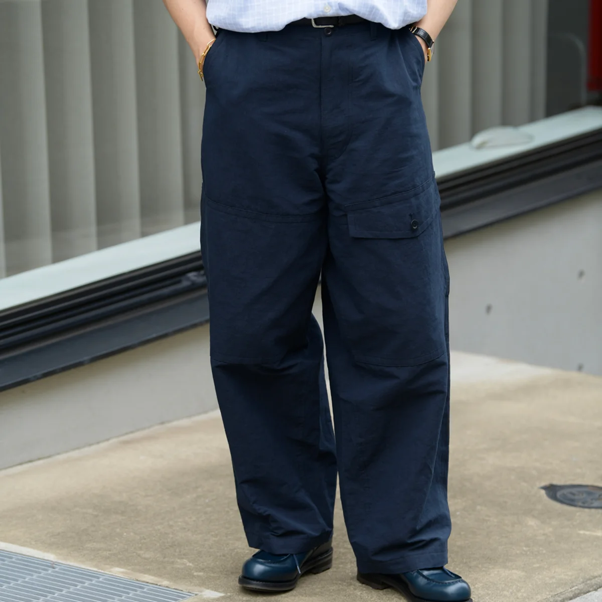 TOMORROWLANDのリネンコットン ワークパンツ